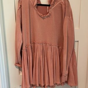 Peach Free People Sweatshirt